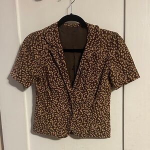 7 For All Mankind Leaf Print Vest